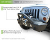  DV8 Offroad 07-18 Jeep Wrangler JK/JL FS-13 Steel Stubby Front Bumper w/ Fog Lights - FBSHTB-13 