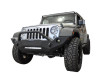  DV8 Offroad 07-18 Wrangler JK FS-18 Mid Length Steel Front Bumper w/ Fog Lights - FBSHTB-18 