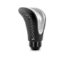 MOMO Momo Combat Evo Shift Knob - Black Leather, Silver Insert, Silver Stitching - CTESIL 