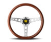 MOMO Momo Indy Steering Wheel 350 mm - Magoany Wood/Brshd Spokes - IND35MA0P 