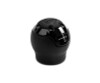 MOMO Momo Nero Shift Knob - Black Leather, Black Chrome Insert, with Reverse Lockout - NERBK1-R 