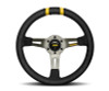 MOMO Momo MODDRIFT Steering Wheel 330 mm -  Black Suede/Anth Spokes/2 Stripes - R1907/33S 