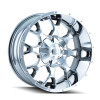  Mayhem 8015 Warrior 20x9 / 6x135 BP / 0mm Offset / 106mm Hub Chrome Wheel - 8015-2937C 