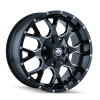  Mayhem 8015 Warrior 20x9 / 6x135 BP / 18mm Offset / 106mm Hub Black w/ Milled Spokes Wheel - 8015-2937M18 