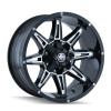  Mayhem 8090 Rampage 17x9 / 5x114.3 BP / -12mm Offset / 87mm Hub Black w/ Milled Spokes Wheel - 8090-7956M 