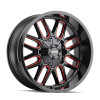  Mayhem 8107 Cogent 22x10 / 6x135 BP / -19mm Offset / 106mm Hub Black w/ Prism Red Wheel - 8107-22137BTR 