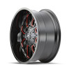  Mayhem 8107 Cogent 17x9 / 8x165.1 BP / -12mm Offset / 130.8mm Hub Black w/ Prism Red Wheel - 8107-7976BTR 