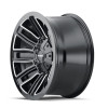  Mayhem 8108 Decoy 20x9 / 8x165.1 BP / 18mm Offset / 130.8mm Hub Black w/ Milled Spokes Wheel - 8108-2976BM18 