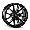  Mayhem 8109 Crossfire 22x9.5 / 6x139.7 BP / 25mm Offset / 106mm Hub Black w/ Milled Spokes Wheel - 8109-22983BM25 