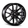  Mayhem 8109 Crossfire 22x9.5 / 6x114.3 BP / 25mm Offset / 78.3mm Hub Black w/ Milled Spokes Wheel - 8109-22986BM25 
