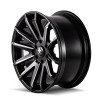  Mayhem 8109 Crossfire 20x9.5 / 6x139.7 BP / 18mm Offset / 106mm Hub Black w/ Milled Spokes Wheel - 8109-2983BM18 