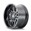  Mayhem 8115 Apollo 20x9 / 6x135 BP / 0mm Offset / 106mm Hub Black w/ Milled Spokes Wheel - 8115-2937BM 