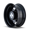  Mayhem 8180 BigRig 22.5x8.25/10x285.75 BP/169mm Offset/220.1mm Hub Rear Black w/ Milled Spokes Wheel - 8180-225810BMR 