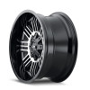 ION Wheels ION Type 144 20x10 / 8x180 BP / -19mm Offset / 124.1mm Hub Black/Machined Wheel - 144-2178B 