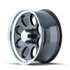 ION Wheels ION Type 171 16x8 / 8x170 BP / -5mm Offset / 130.8mm Hub Black/Machined Wheel - 171-6870B 