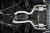 MBRP 18-22 BMW M2 Competition 3.0L T304 SS 3in Resonator-Back Exhaust Quad Rear w/ Carbon Fiber Tips - S45023CF Photo - Mounted