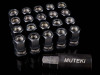 Wheel Mate Muteki HR38 Open End Lug Nuts 12x1.50 Black / Black Ring - HR3806BB User 1