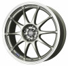 Enkei Enkei J10 16x7 5x112/114.3 38mm Offset 72.62mm Bore Dia Silver w/ Machined Lip Wheel - 409-670-26SP