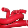 Mishimoto 86-93 Ford Mustang Red Silicone Hose Kit - MMHOSE-MUS-86RD