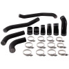 Mishimoto 2017 Ford F150 3.5L EcoBoost Hot-Side Intercooler Pipe Kit - Wrinkle Black - MMICP-F35T-17HWBK