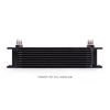 Mishimoto Universal 10 Row Oil Cooler - Black - MMOC-10BK