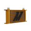 Mishimoto Universal 19 Row Oil Cooler - Gold - MMOC-19G