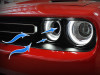 AFE aFe Dynamic Air Scoop 2015 Dodge Challenger V6-3.6 / V8-5.7/6.4L HEMI - Blue - 54-72203-SL