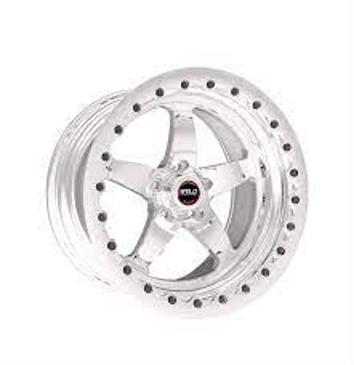 Weld S71 15x10.33 / 5x4.75 BP / 7.5in. BS Polished Wheel (Medium Pad) - Polished Single Beadlock MT - 71MP510B75G