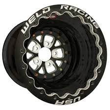 Weld V-Series 15x12 / 5x4.5 BP / 5in. BS Black Wheel - Black Double Beadlock MT - 84B-512210MB