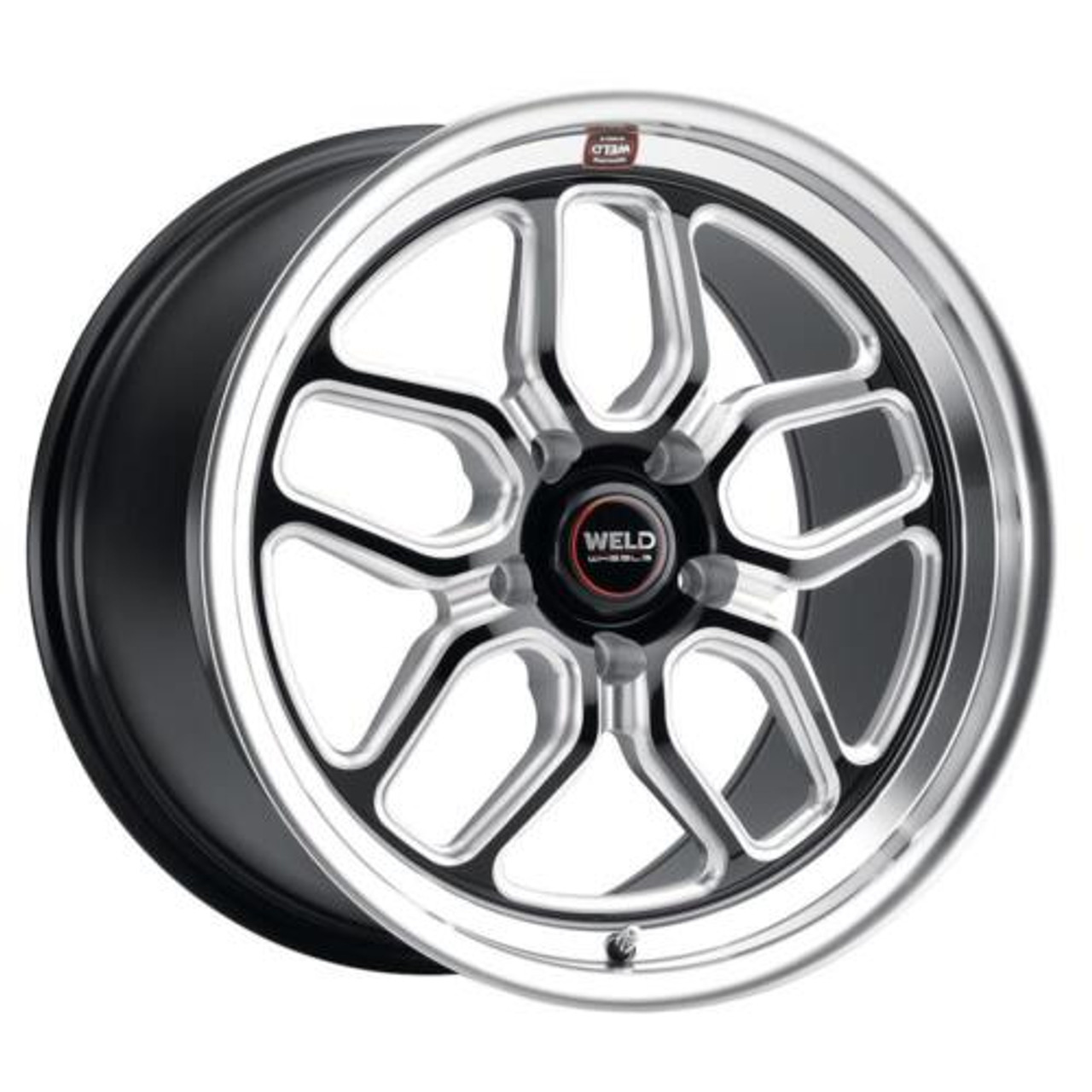 Weld S107 20X8 Laguna 5X127 ET00 BS4.50 Gloss Black MIL Dia 78.1 - S10708073450