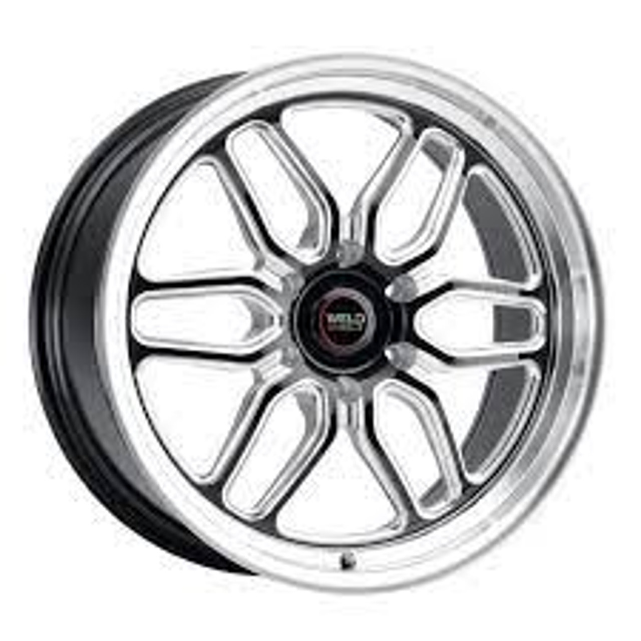 Weld Racing 17x5 Laguna Drag 5x114.3 ET -21 BS2.15 Gloss BLK MIL DIA 78.1 - S1527C067N21
