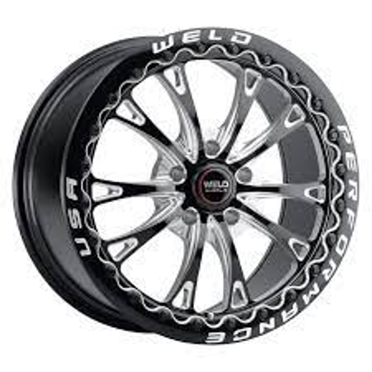 Weld S908 18X10 Belmont Drag Beadlock 5X114.3 ET30 BS6.70 Gloss Black MIL Dia 78.1 - S90880067P30