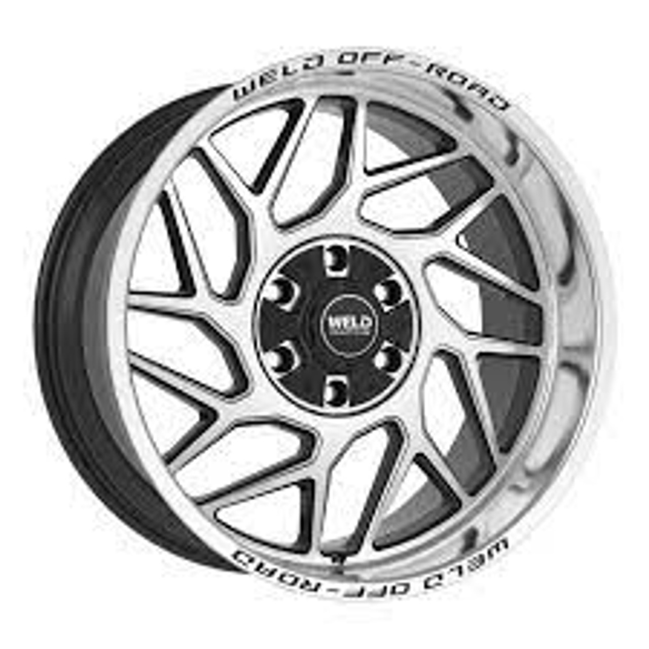 Weld Off-Road W118 20X10 Fulcrum 6X135 6X139.7 ET-18 BS4.75 Gloss Black w/ Machine Lip 106.1 - W11800098475