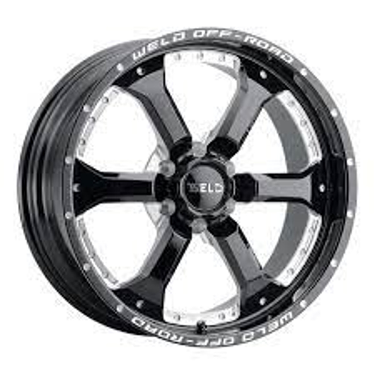 Weld Off-Road W125 20X10 Granada Six 6X139.7 ET-18 BS4.75 Gloss Black MIL 106.1 - W12500084475