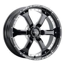 Weld Off-Road W125 20X12 Granada Six 6X139.7 ET-44 BS4.75 Gloss Black MIL 106.1 - W12502084475