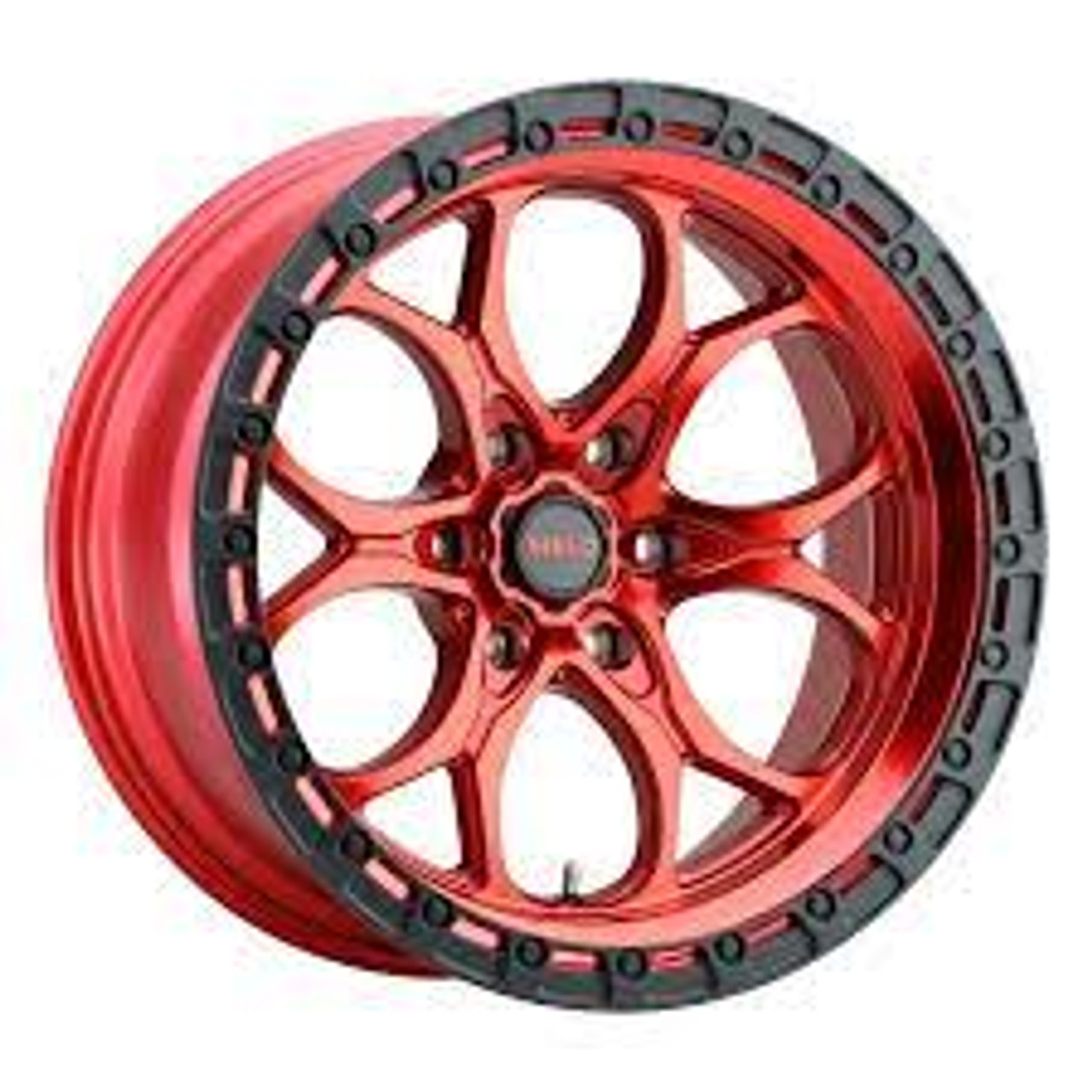 Weld Off-Road W134 20X10 Ledge 6X139.7 ET-18 BS4.75 Candy Red / Gloss Black 106.1 - W13400084475