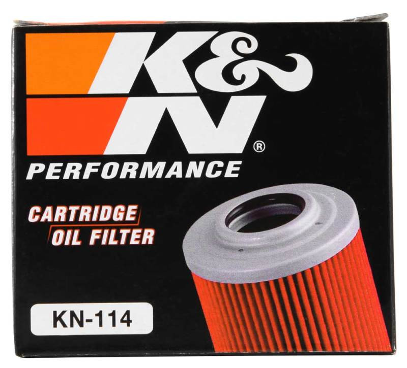 K&N Oil Filter Powersports Cartridge Oil Filter - KN-114 Photo - in package