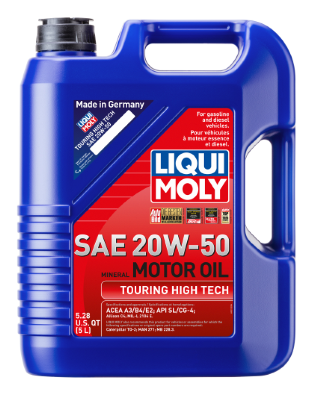 LIQUI MOLY 5L Touring High Tech Motor Oil 20W50 - Single - 20114-1 User 1