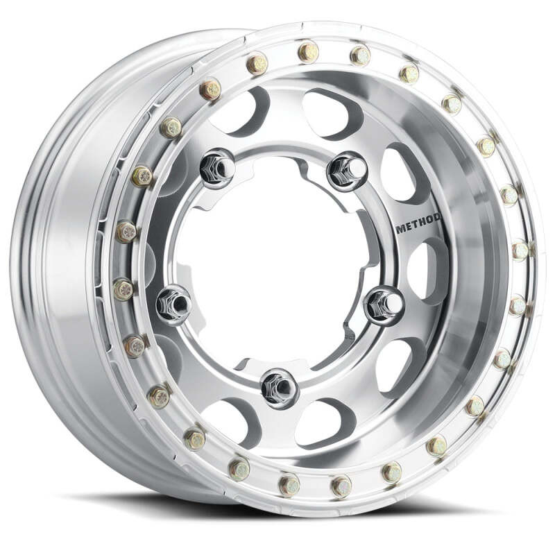 Method MR103 Beadlock 15x8 -24mm Offset 5x5.5 108mm CB Raw Machined Race Drilled w/BH-H24100 Wheel - MR10358055324BR Photo - Primary