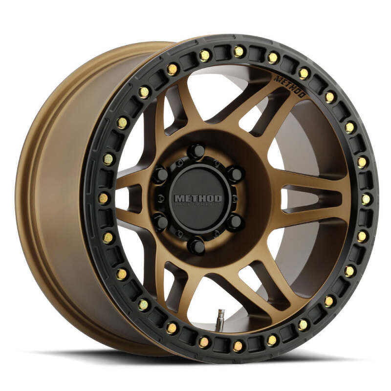 Method MR106 Beadlock 17x9 -44mm Offset 8x6.5 130.81mm CB Method Bronze w/BH-H36125 Wheel - MR10679080944B Photo - Primary