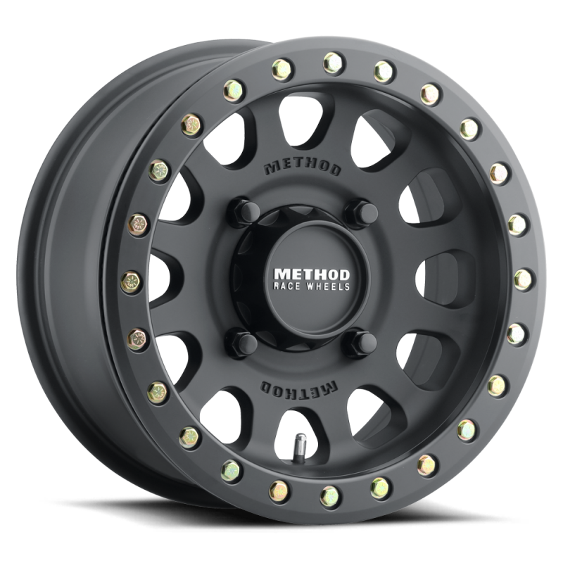 Method MR401 UTV Beadlock 15x7 / 5+2/38mm Offset / 4x156 / 132mm CB Matte Black Wheel - MR40157046552B Photo - Primary