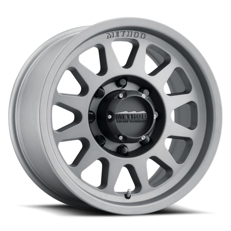 Method MR704 HD 17x9 18mm Offset 8x6.5 130.81mm CB Titanium Wheel - MR70479080818H Photo - Primary