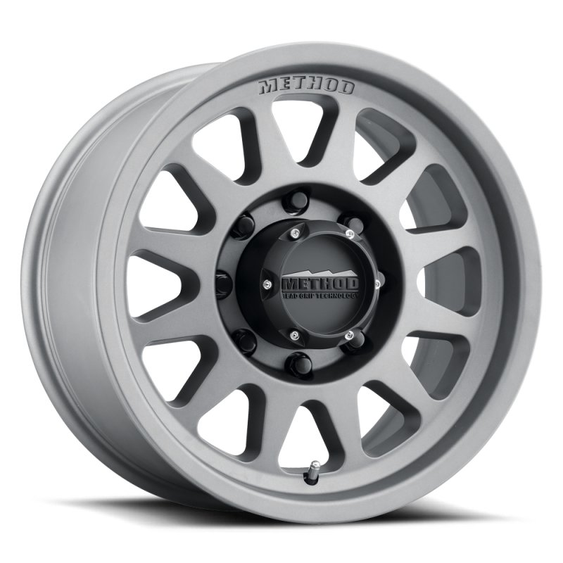 Method MR704 HD 17x9 18mm Offset 8x180 130.81mm CB Titanium Wheel - MR70479088818H Photo - Primary
