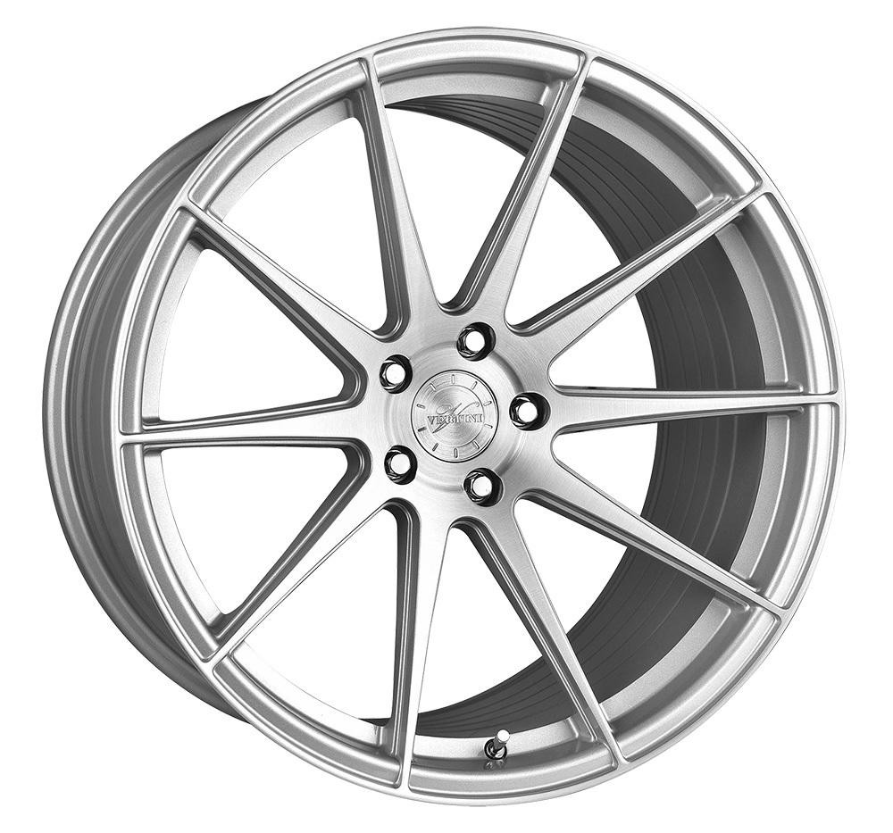 Vertini Wheels Vertini RF1.3 Polished With Brushed Face Rotary Forged 20x10.5 05 Mustang