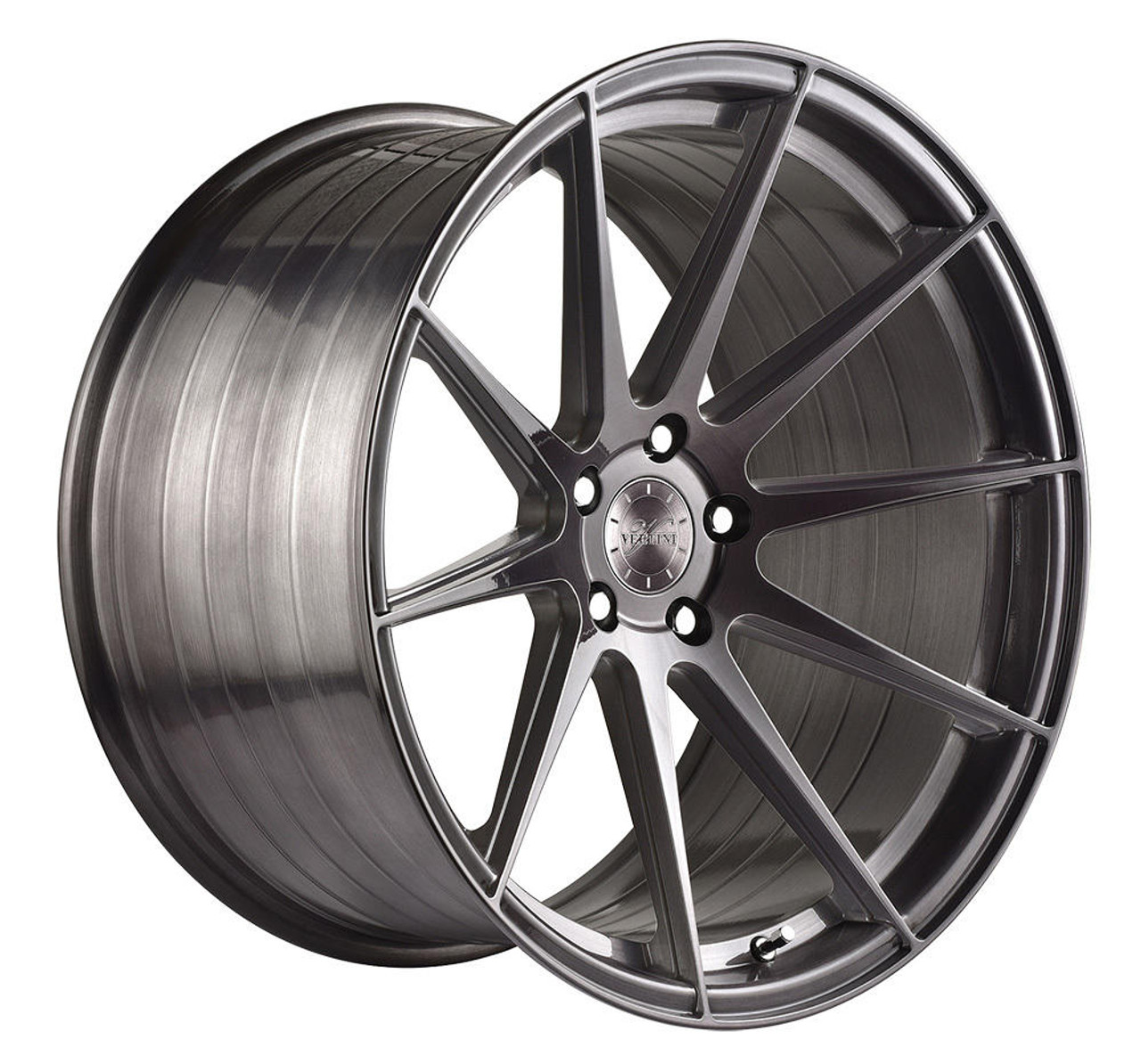 Vertini Wheels Vertini RF1.3 Brushed Titanium Rotary Forged 20x10.5 05 Mustang