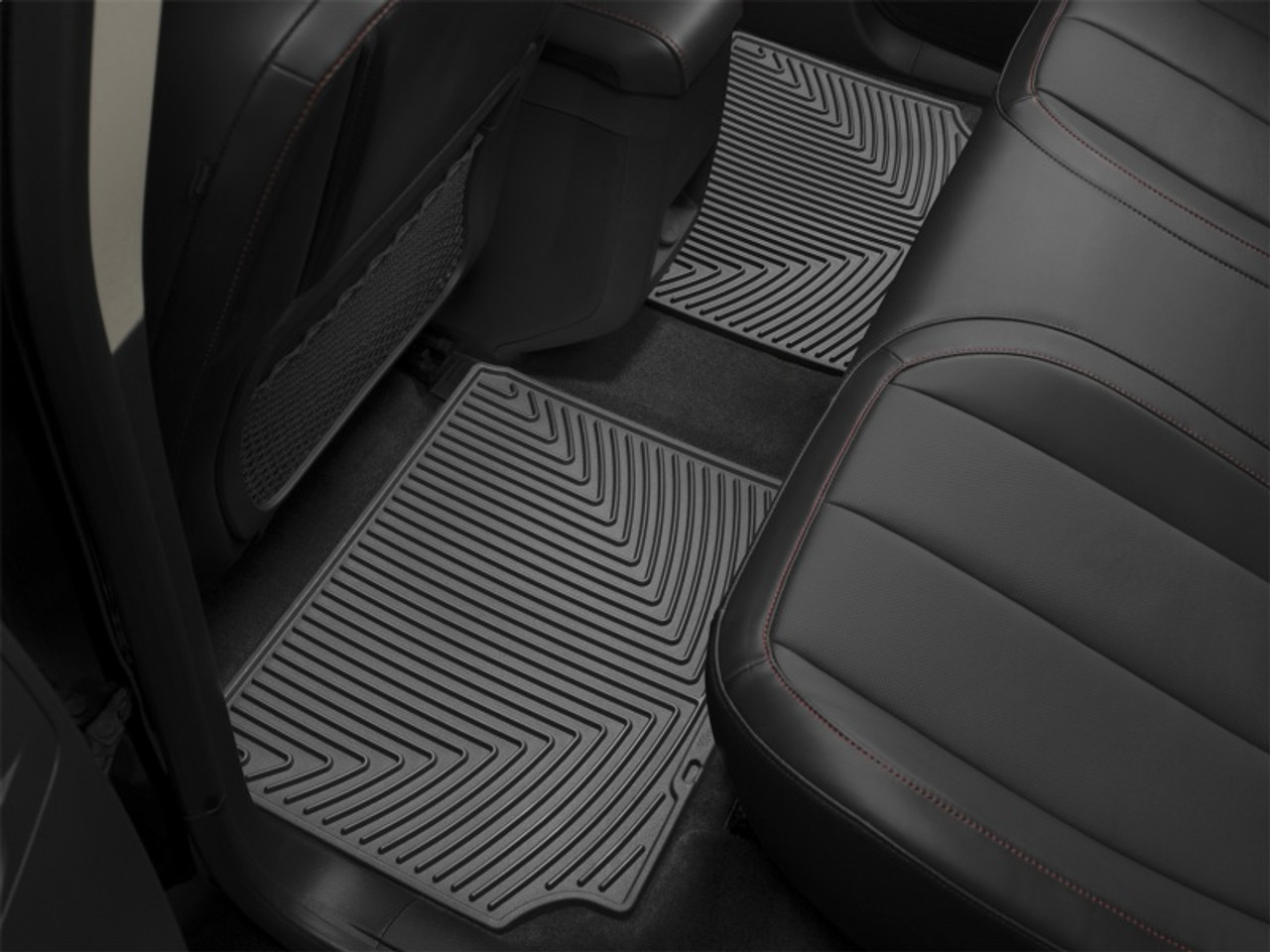 WeatherTech 2021+ Ford F-150 SuperCrew/Raptor Rear Rubber Mats - Black - W586 Photo - Primary