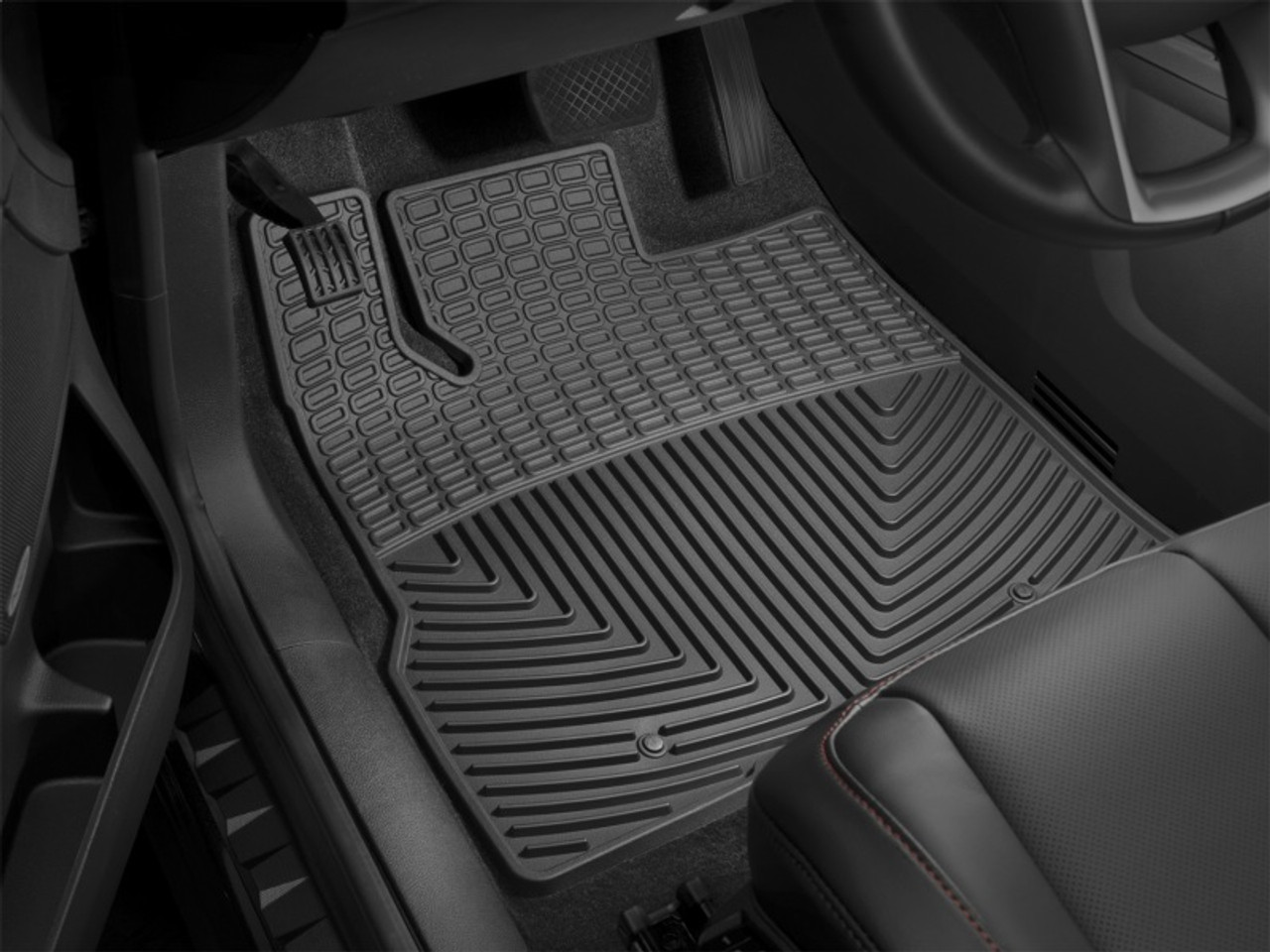 WeatherTech 2022+ Honda Civic (Hatchback w/Auto Trans or Sedan) Front Rubber Mats - Black - W593 Photo - Primary