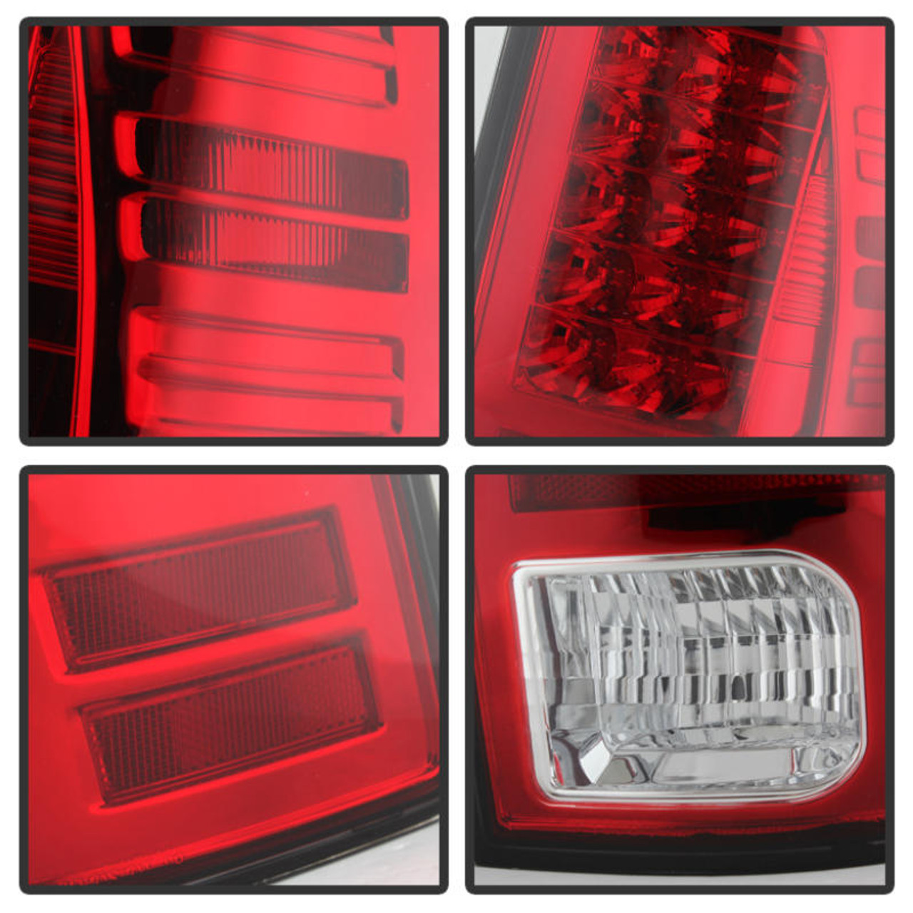 SPYDER Spyder Dodge Ram 1500 13-14 13-14 LED Tail Lights LED Model only - Red Clear ALT-YD-DRAM13-LED-RC - 5077547