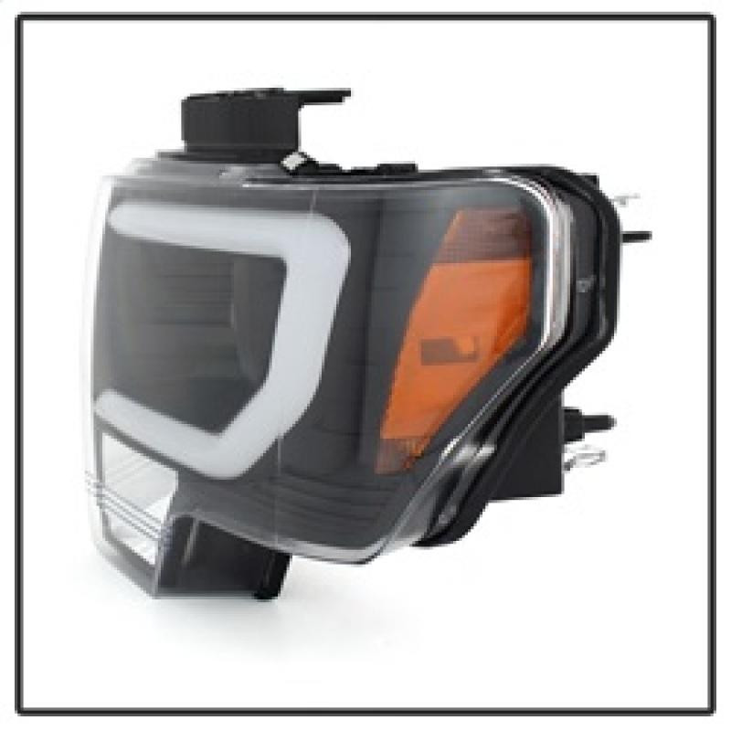 SPYDER Spyder Ford F150 13-14 Projector Fctry Xenon Model- Light Bar DRL Blk PRO-YD-FF15013-LBDRL-HID-BK - 5077646