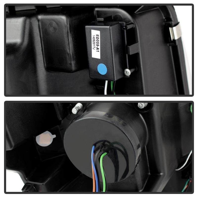 SPYDER Spyder Ford F150 13-14 Projector Fctry Xenon Model- Light Bar DRL Blk PRO-YD-FF15013-LBDRL-HID-BK - 5077646